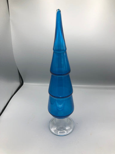 Murano 4 tiered blue glass figurine