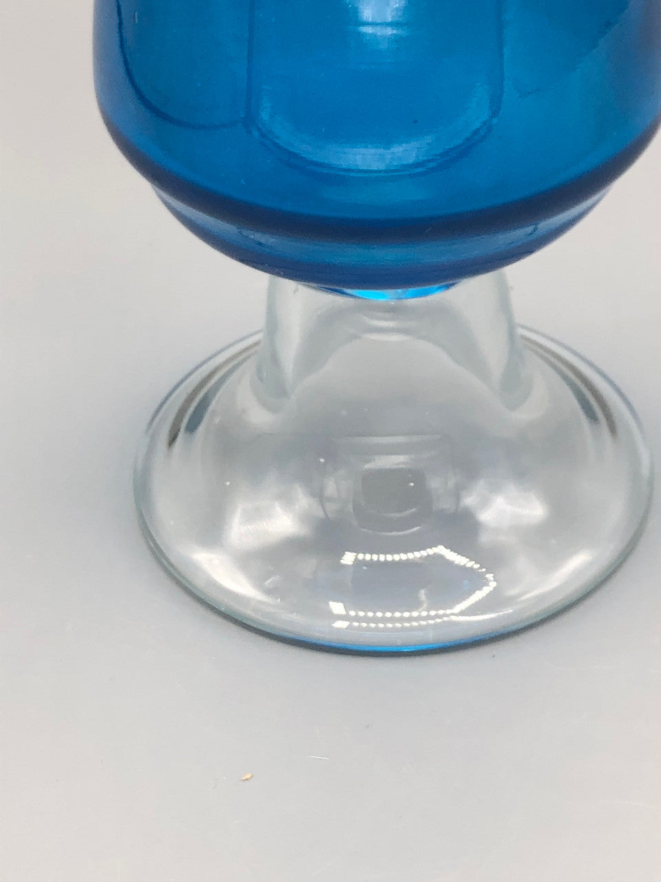 Murano 4 tiered blue glass figurine