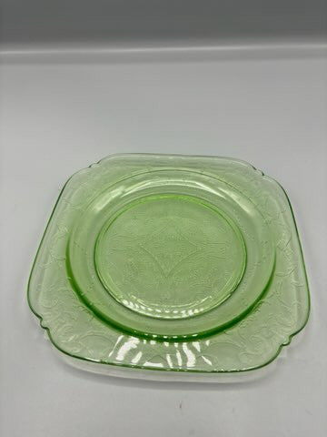 Federal uranium glass salad plate