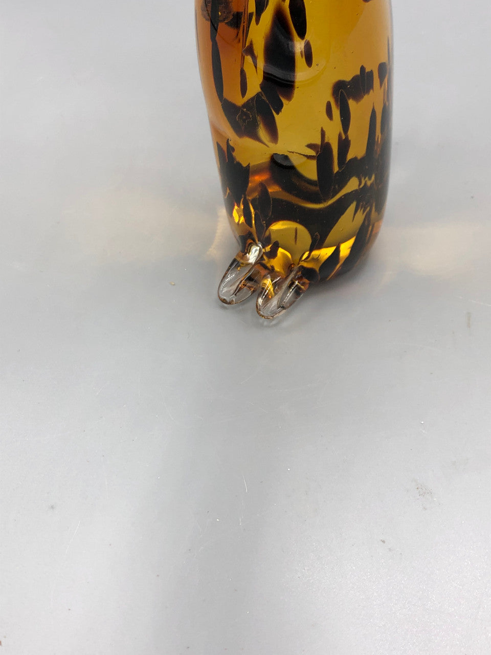 Sitting Murano Amber Cat