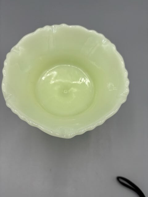 Vintage Fenton milk glass candy dish