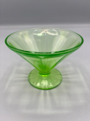 Uranium glass dessert cup