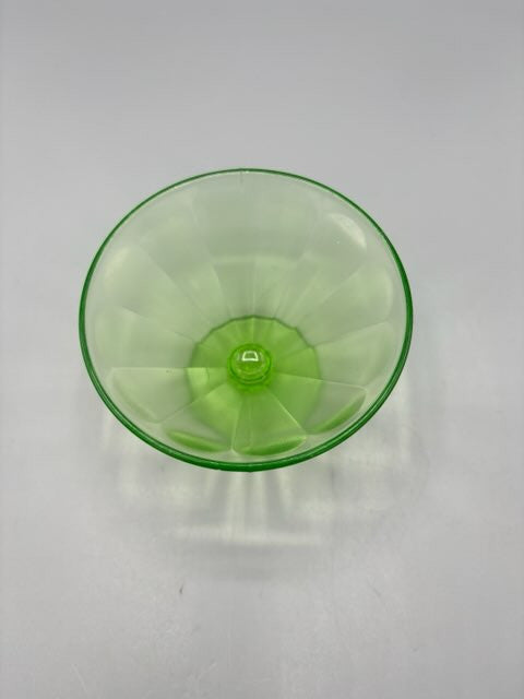 Uranium glass dessert cup