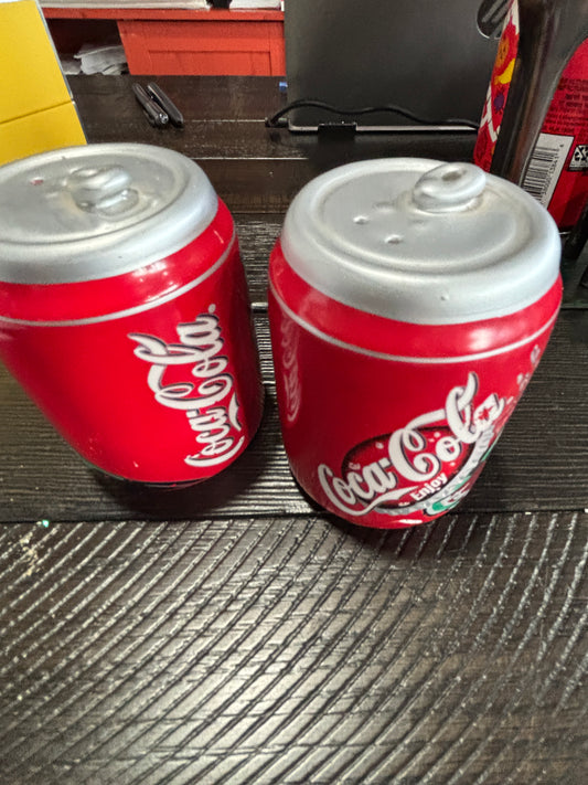 Ceramic Coca Cola Salt and Pepper