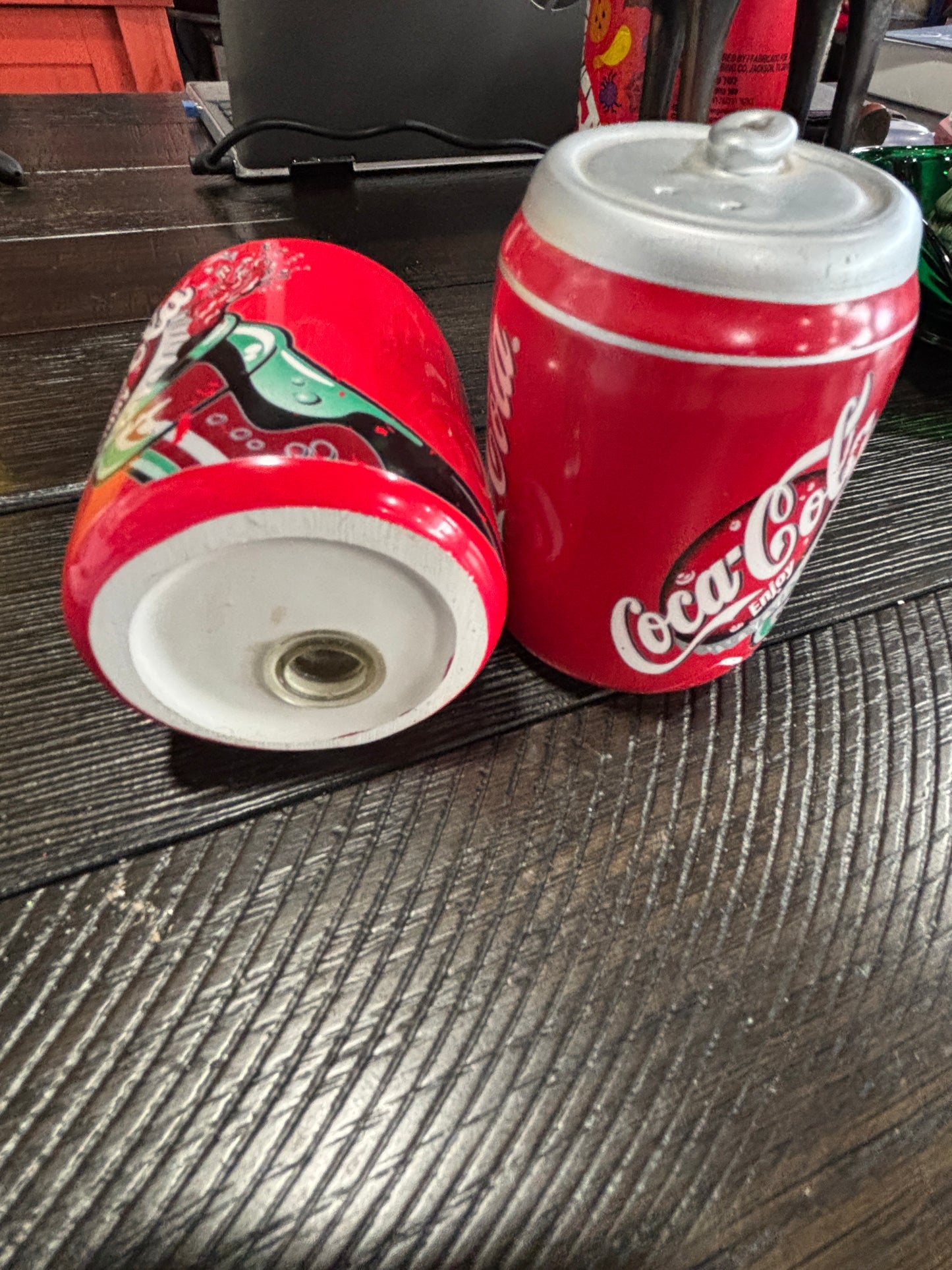 Ceramic Coca Cola Salt and Pepper