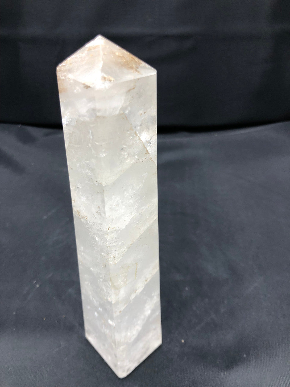 Thin Medium sized clear Quartz Obelisk