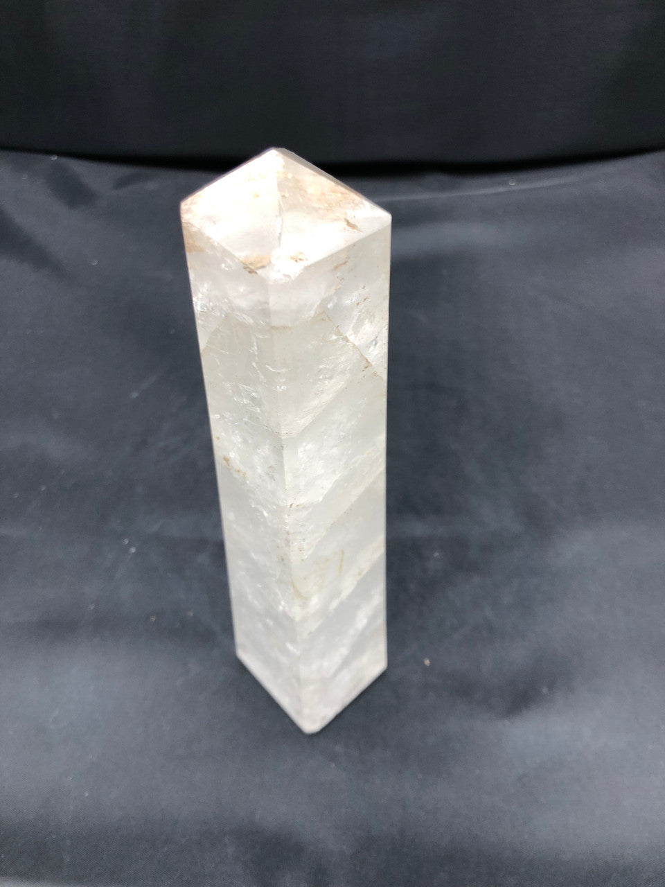 Thin Medium sized clear Quartz Obelisk