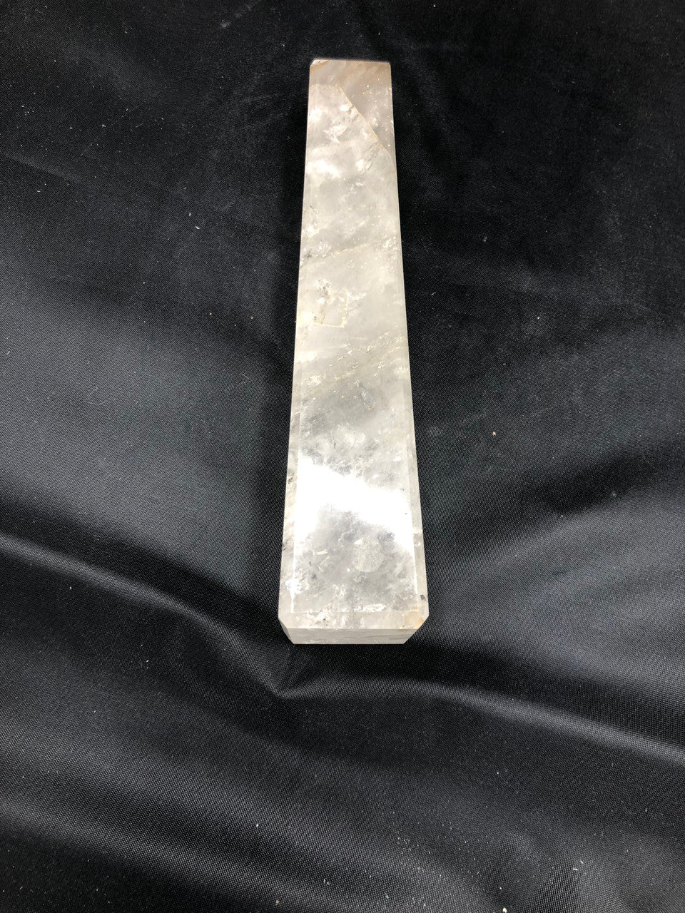 Thin Medium sized clear Quartz Obelisk