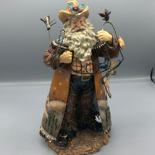 Western tall Lasso Santa