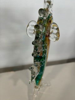 Seahorse tri color glass