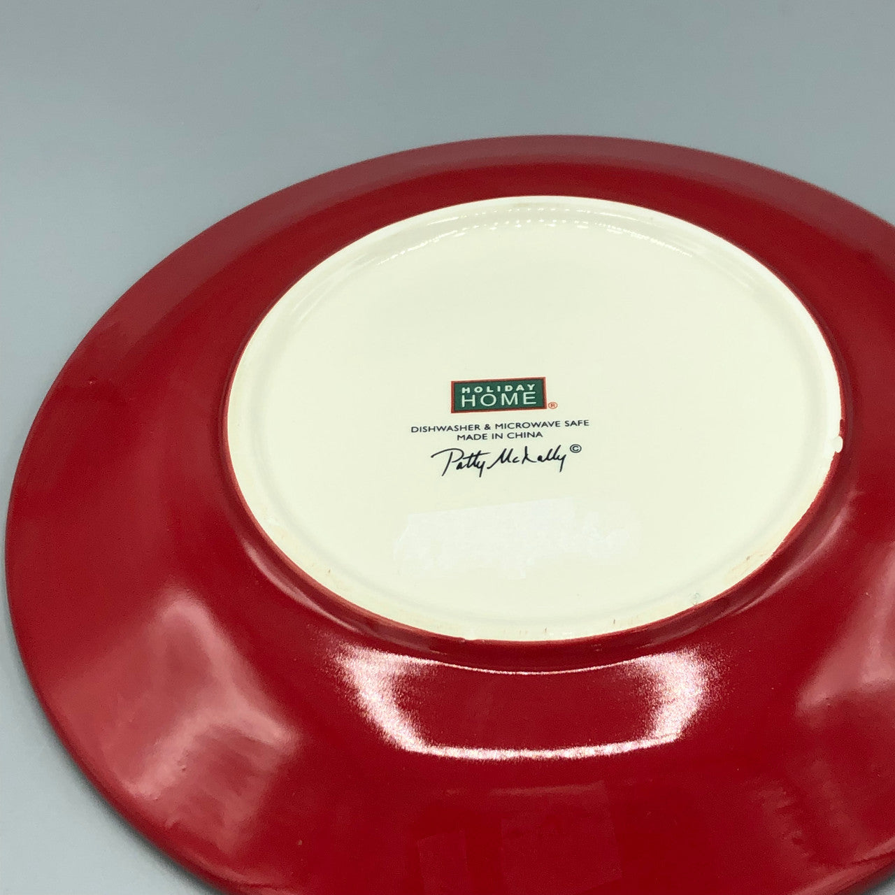 Red Snowflake Dinner  Plate