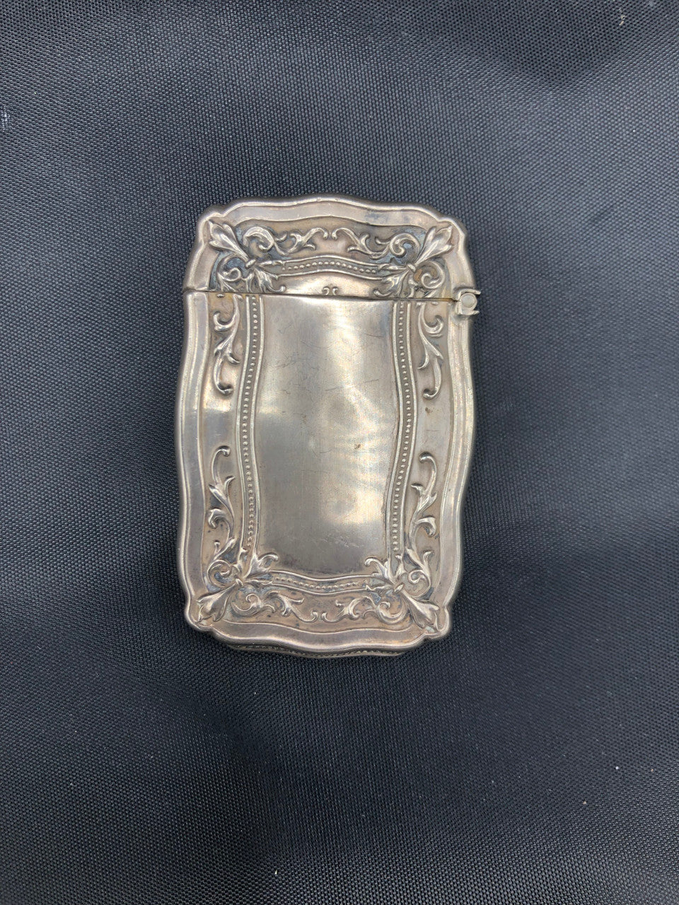 19th Century Sterling Match Safe w/ Florets design