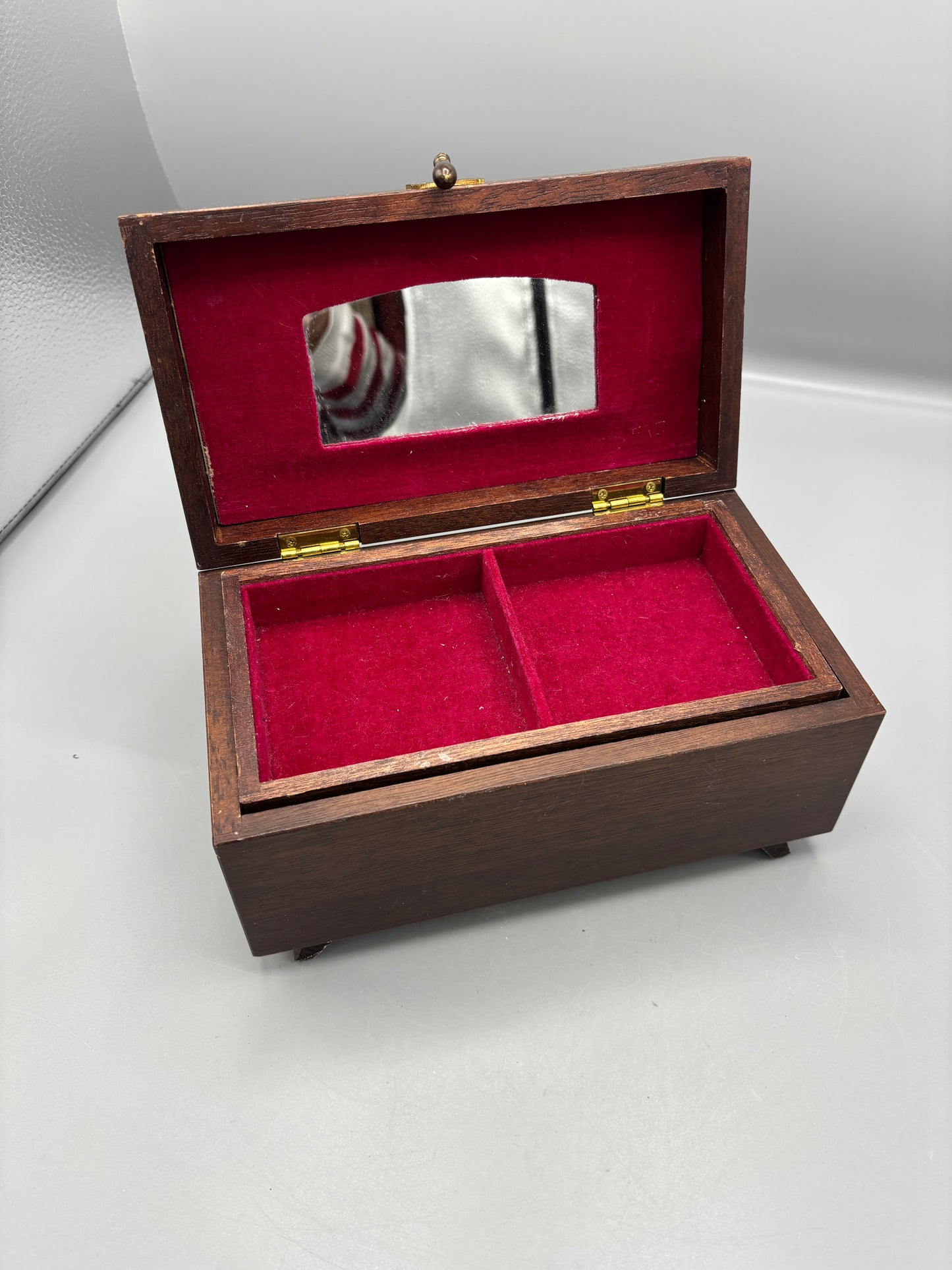 Vintage wooden jewelry box
