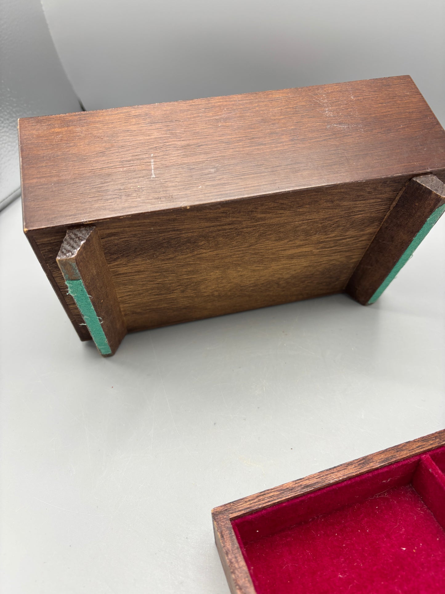 Vintage wooden jewelry box