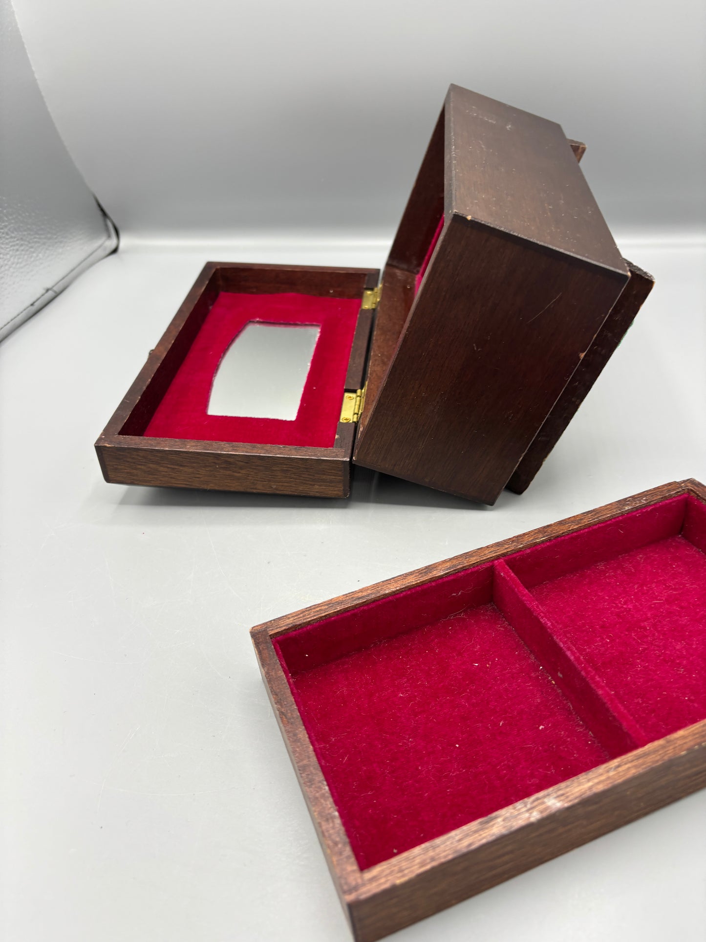 Vintage wooden jewelry box
