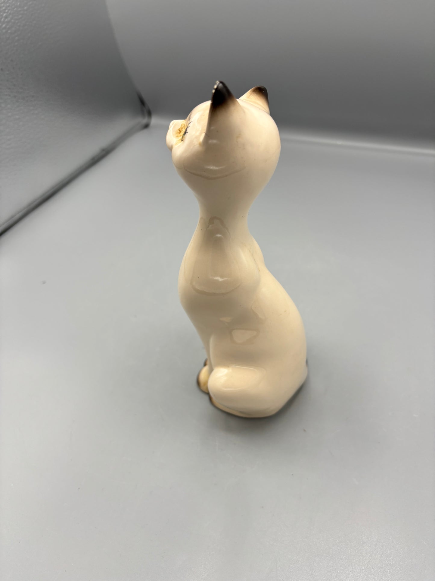 Vintage Napcoware ceramic Siamese cat sitting figure