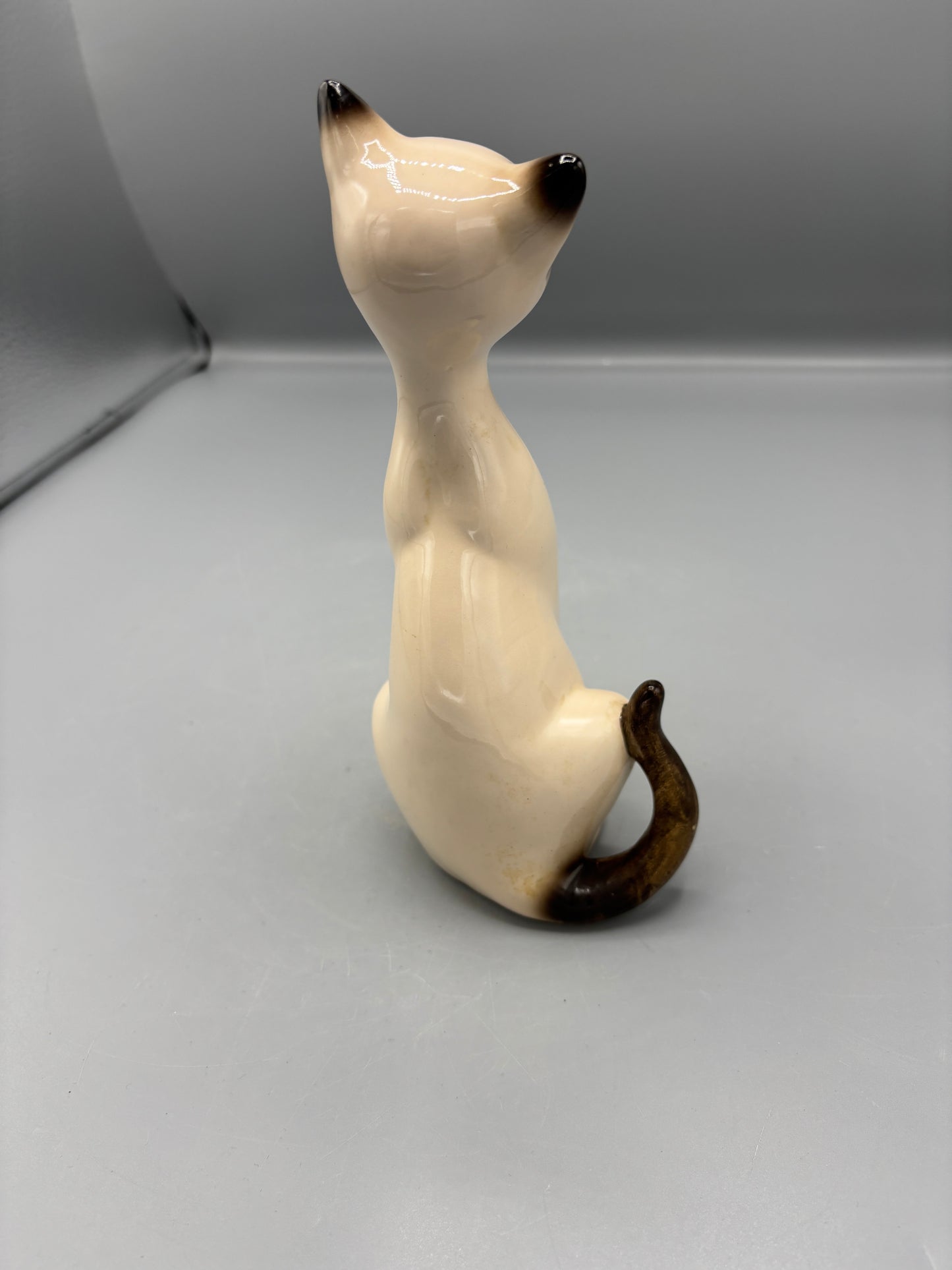 Vintage Napcoware ceramic Siamese cat sitting figure