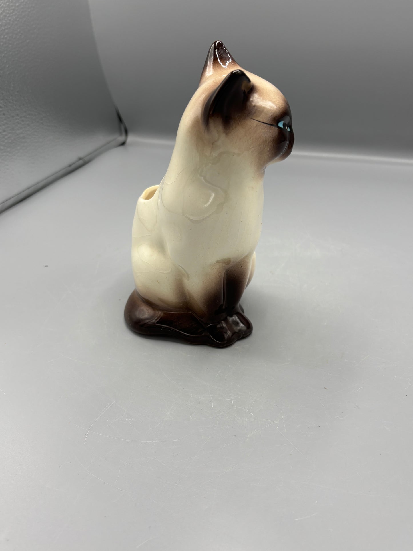 Vintage Ceramic Siamese cat planter