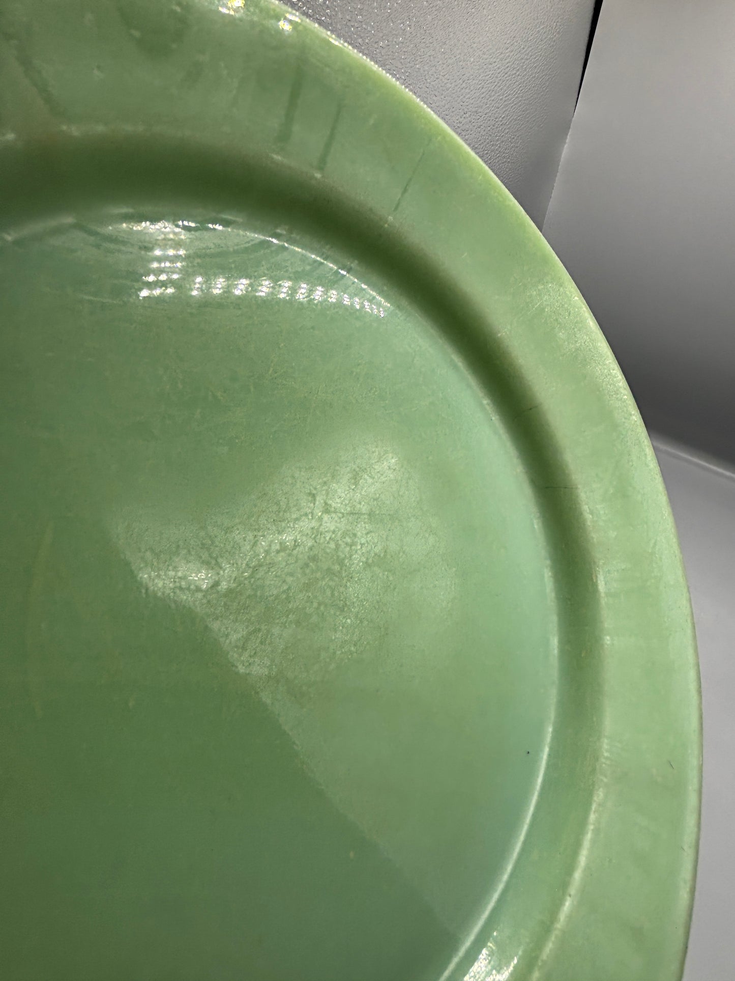 2 piece Fire King Jadeite bowl and plate set