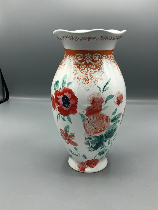 Hallmark Patina Vie Ceramic Floral Vase