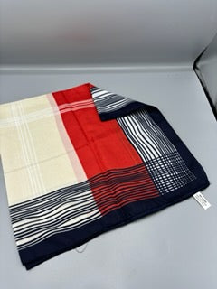 Red, White and Blue stripe scarf