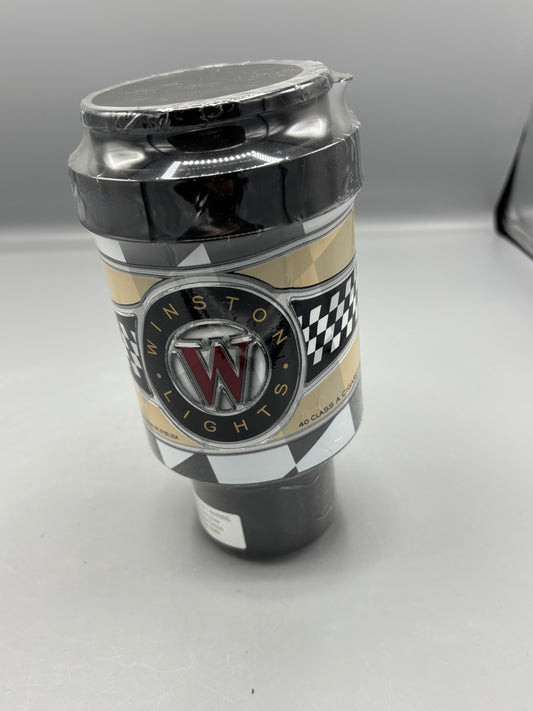 Winston lights branded plastic tumbler with lid