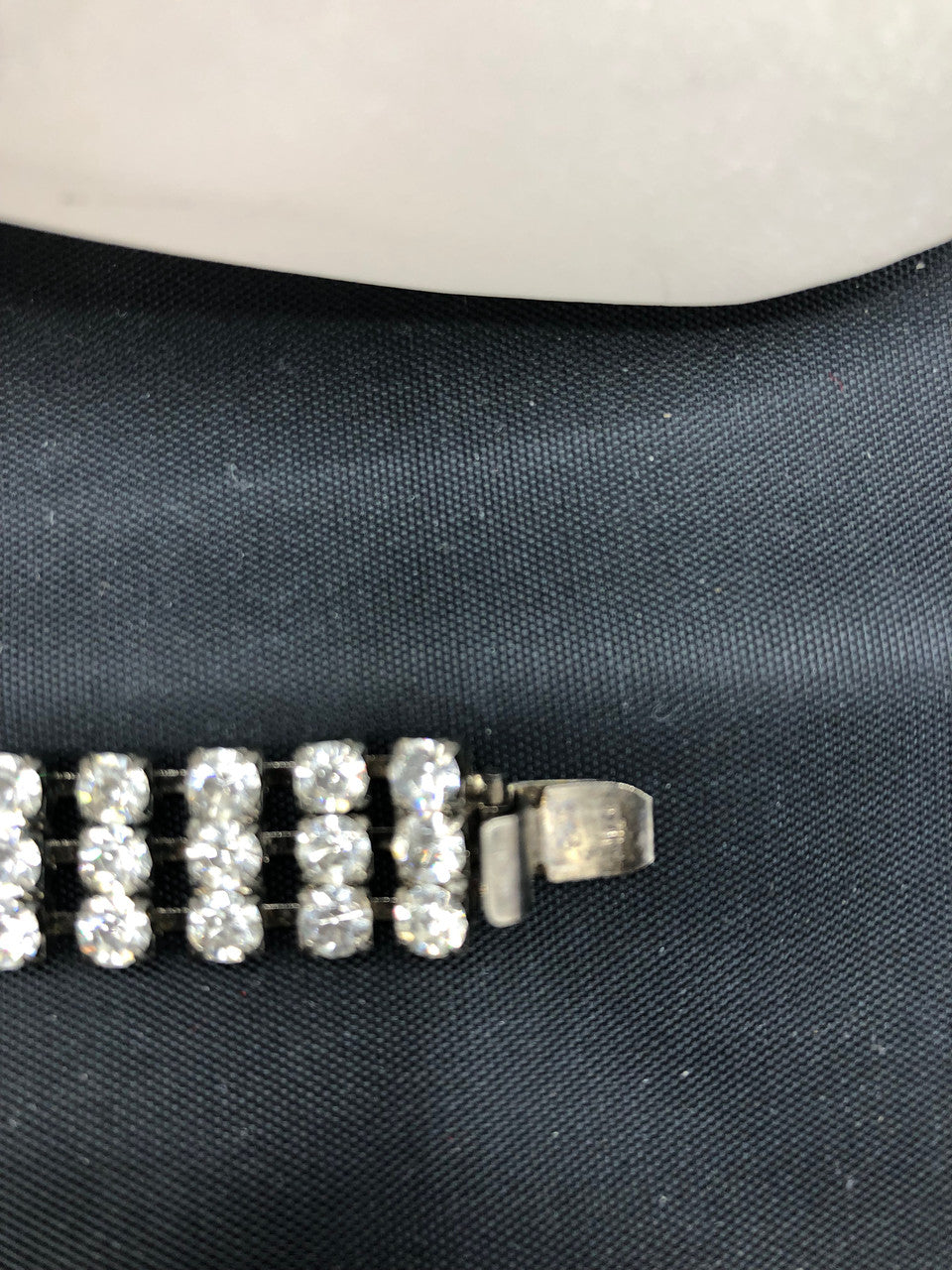 Rhinestone Bracelet with Metal clasp