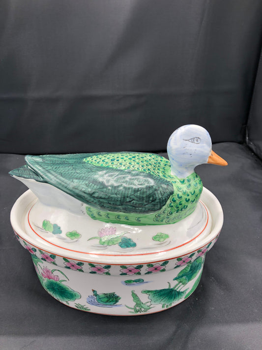 Ceramic Duck Tureen with lid