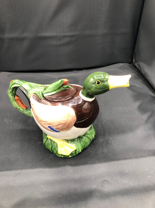 Vintage 1994 Duck Ceramic Teapot with lid