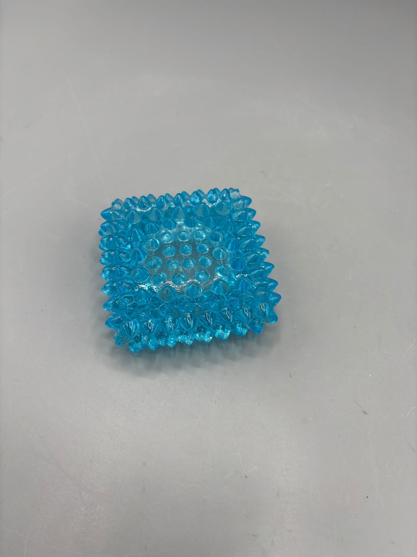 Vintage Fenton hobnail blue glass salt cellar