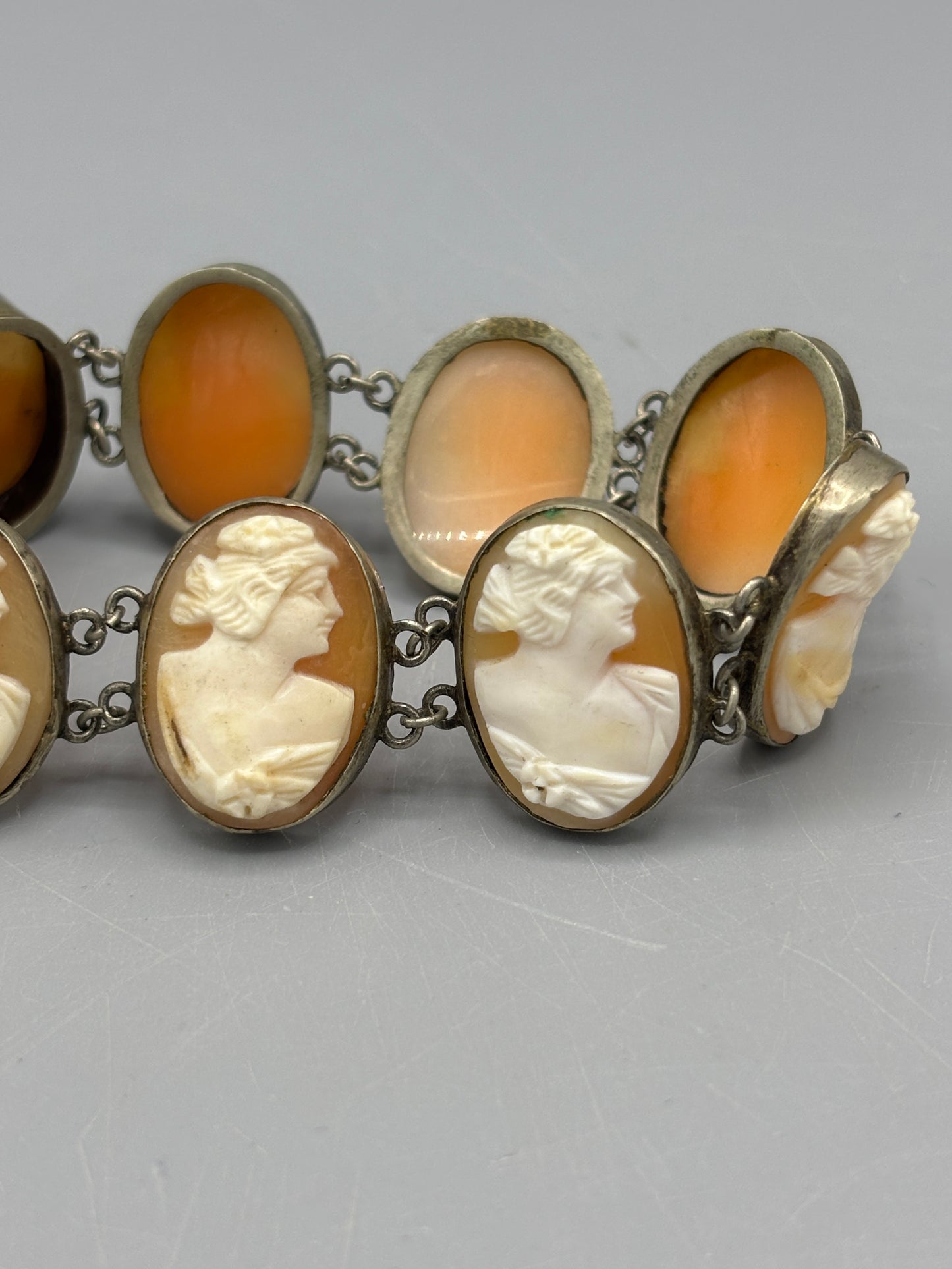 9 piece Cameo bracelet