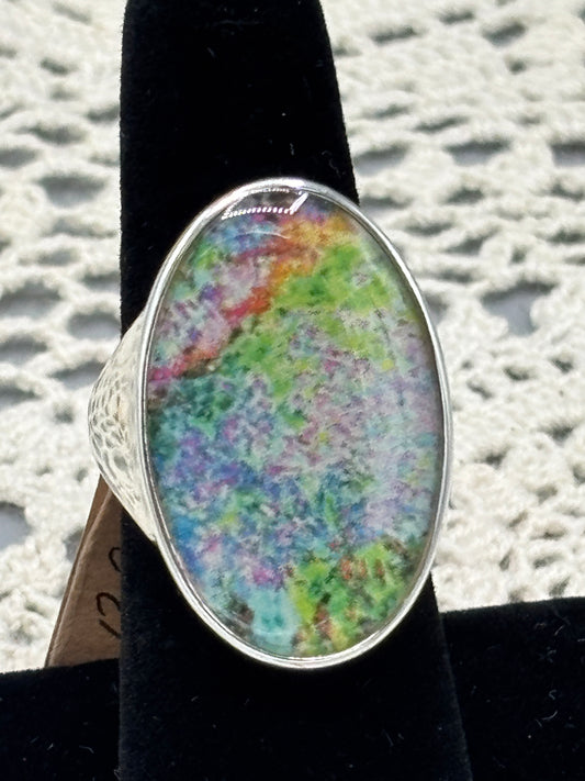 Sterling Colorful Signet ring