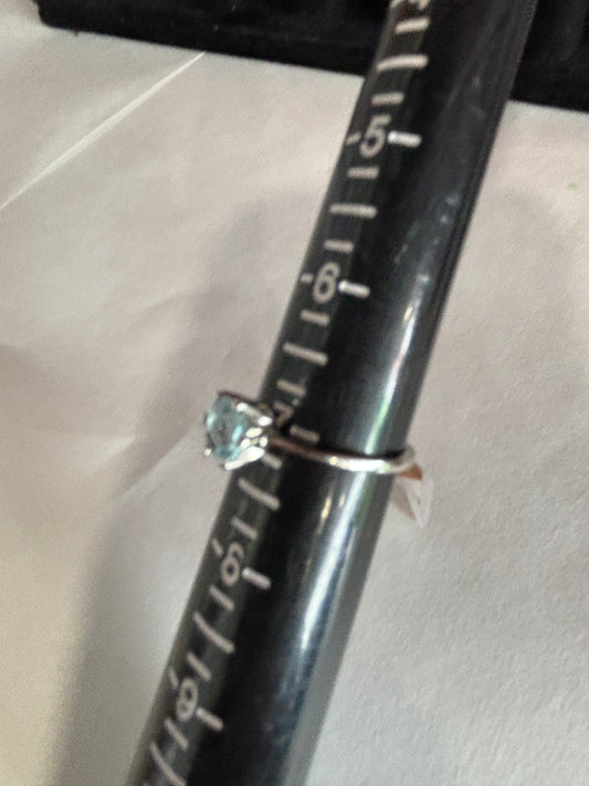 Sterling with blue Topaz stone
