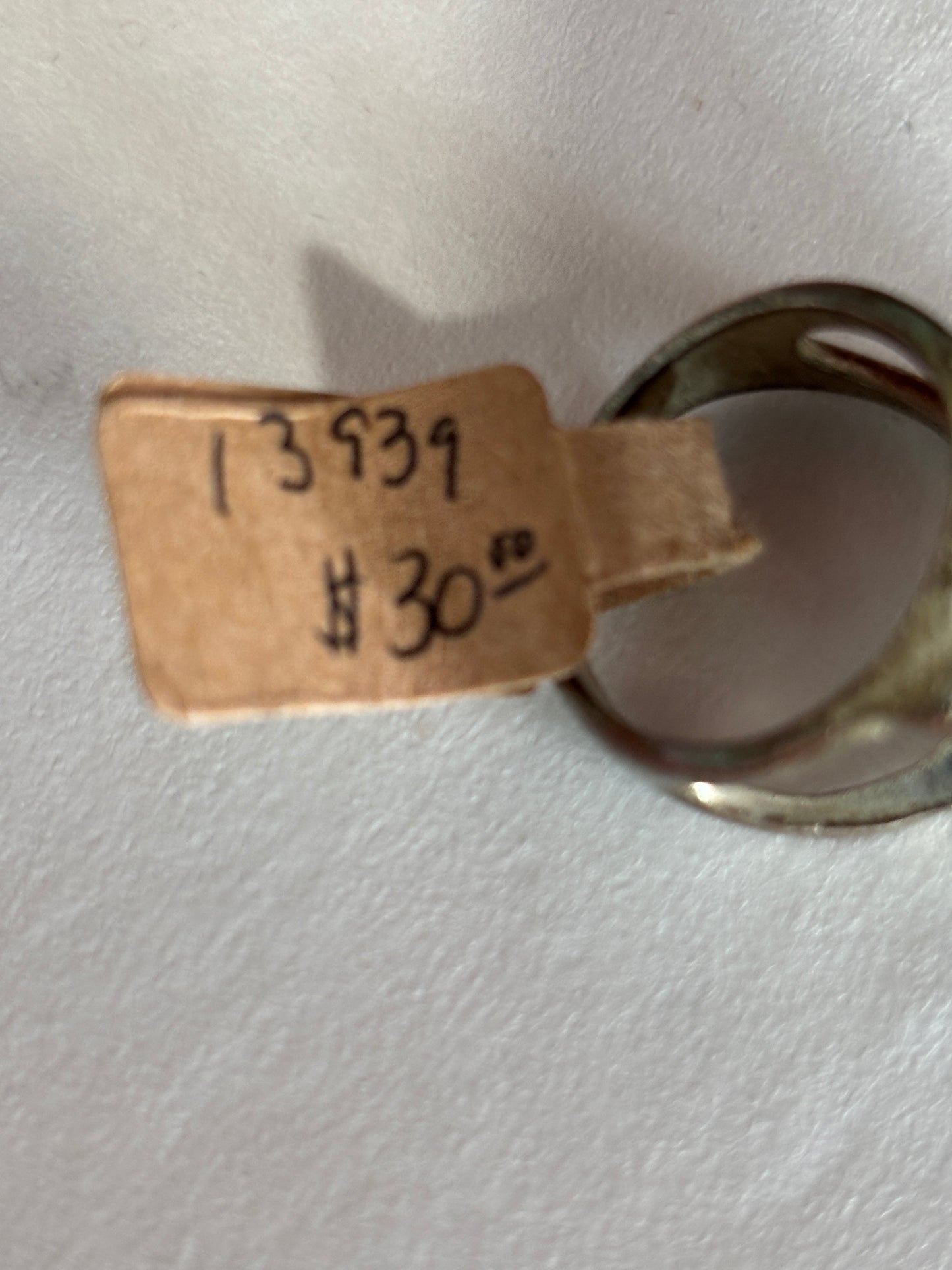 Blue stone costume ring