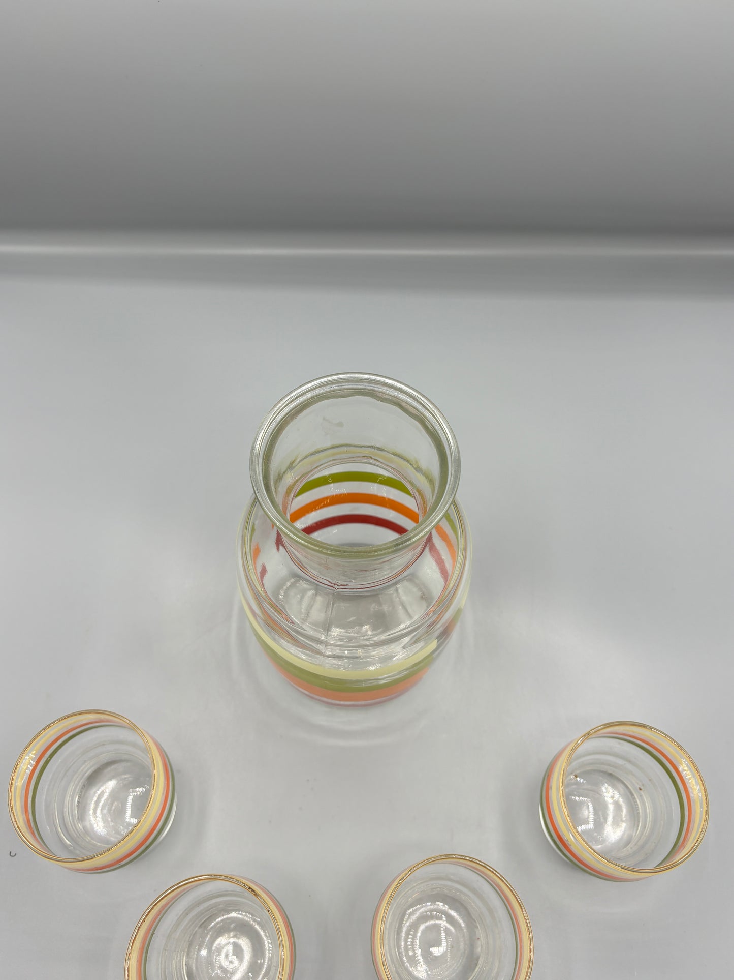 Anchor Hocking Vintage juice & 4 glasses