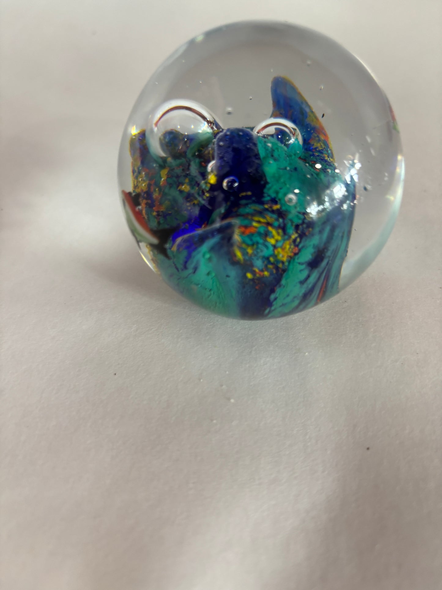 Italian Flag Fish Paperweight