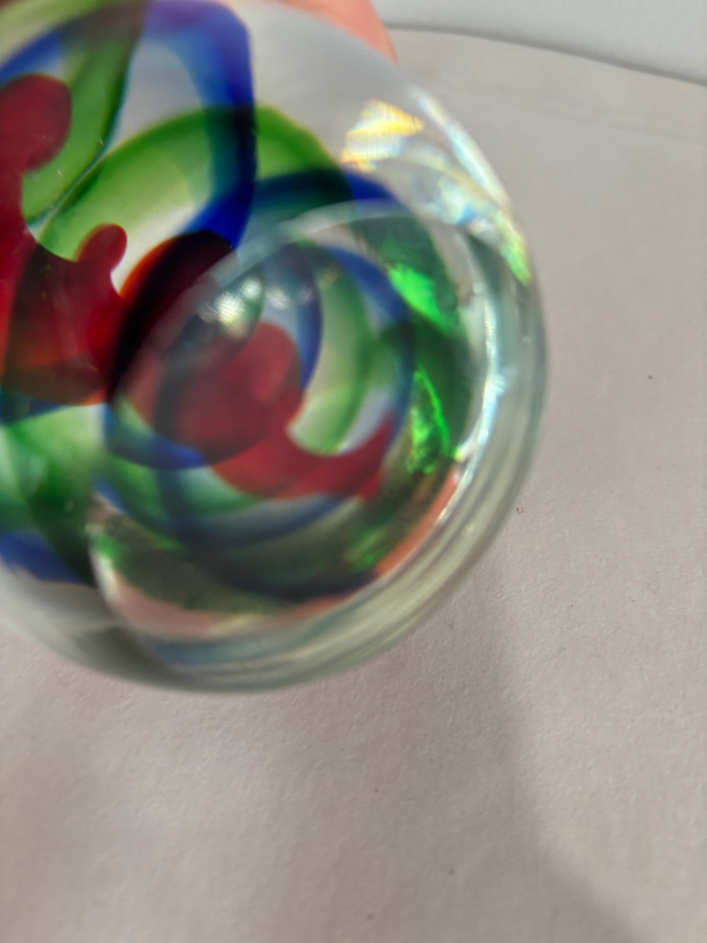 Glass Egg paperweight