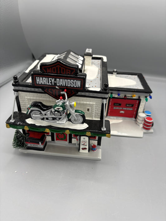 Vintage Dept 56 Harley Davidson Mortorcycle Shop