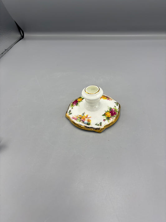 Royal Albert Old Country Roses Christmas Magic Candle Holder