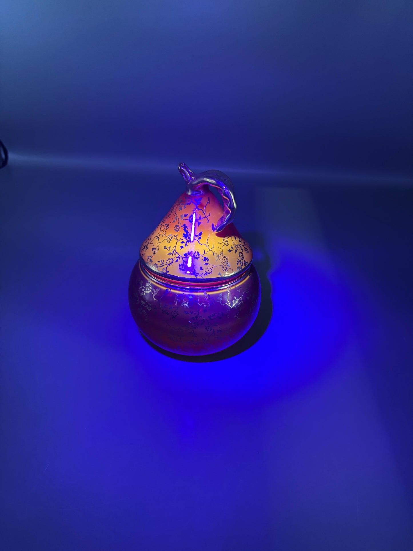 Venetian Glass Bonbonniere- Candy Dish- Ruby Red & Gold