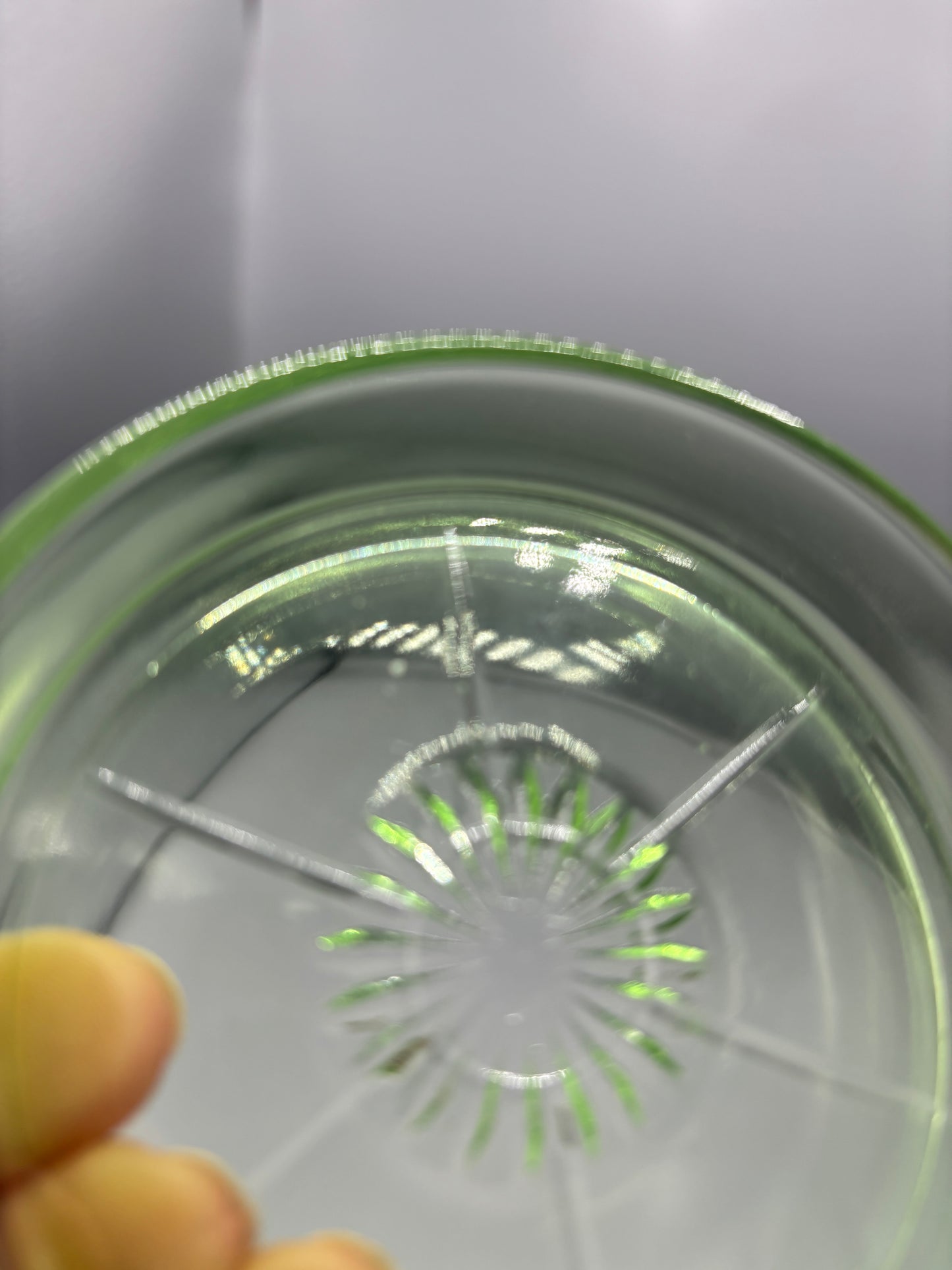 Vintage Federal Glass Uranium Coaster