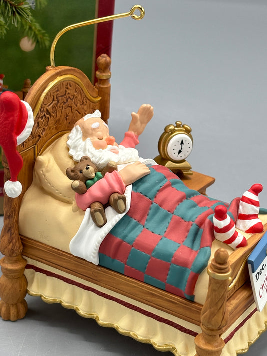 Vintage Hallmark snoozing Santa