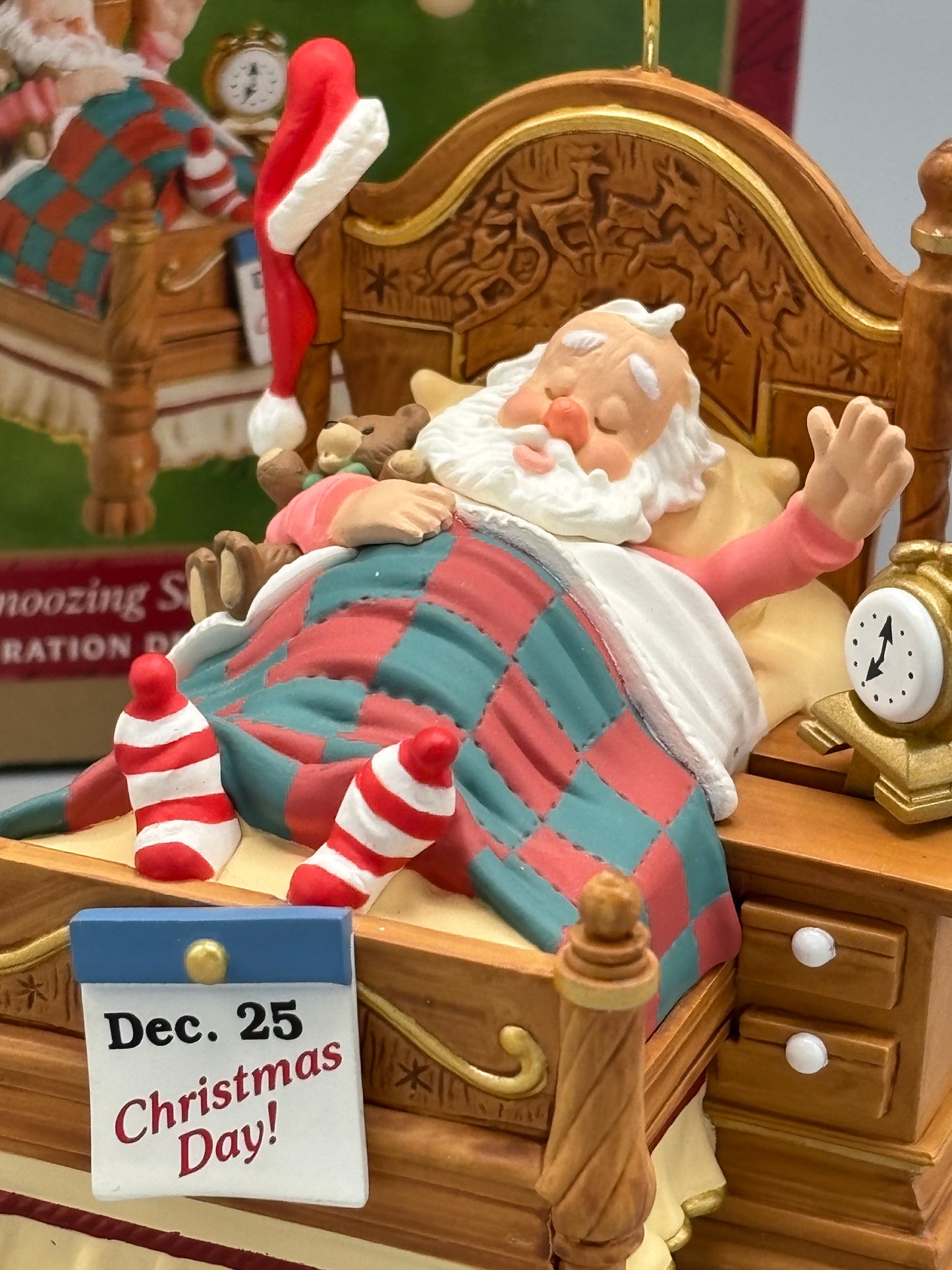 Vintage Hallmark snoozing Santa