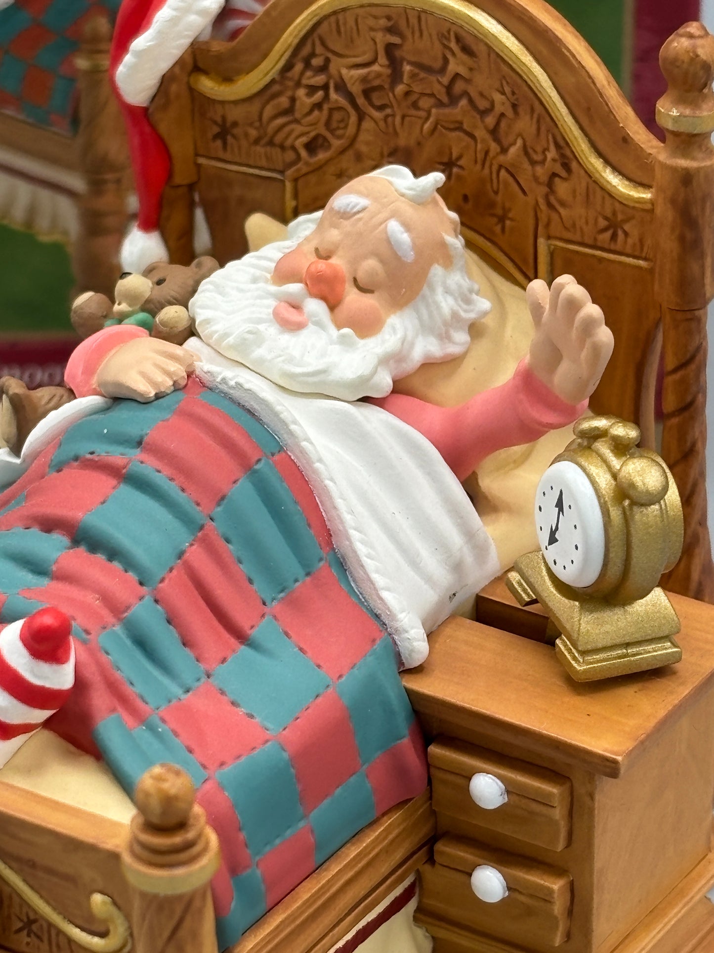 Vintage Hallmark snoozing Santa
