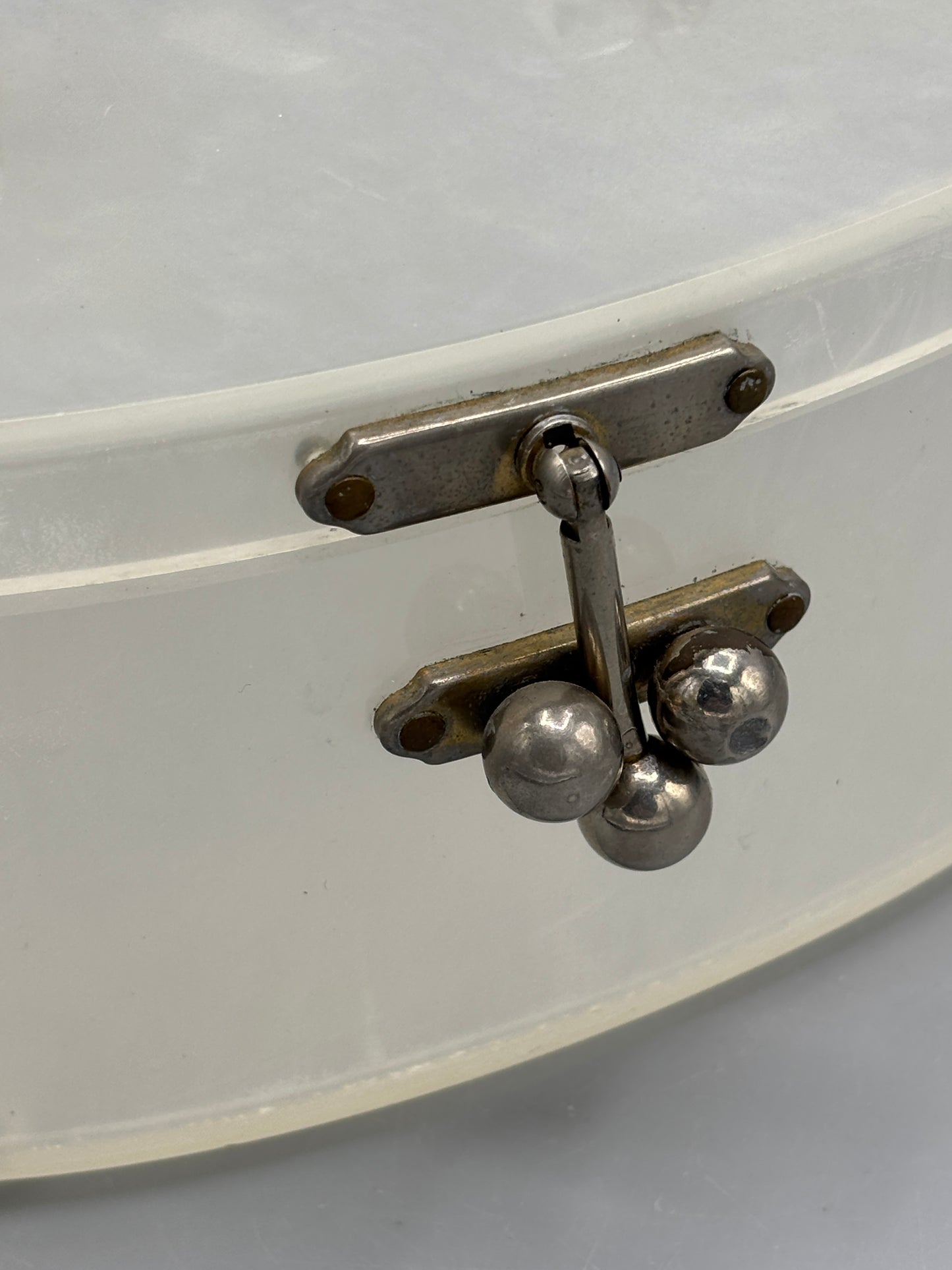 Vintage marbleized Lucite hard purse