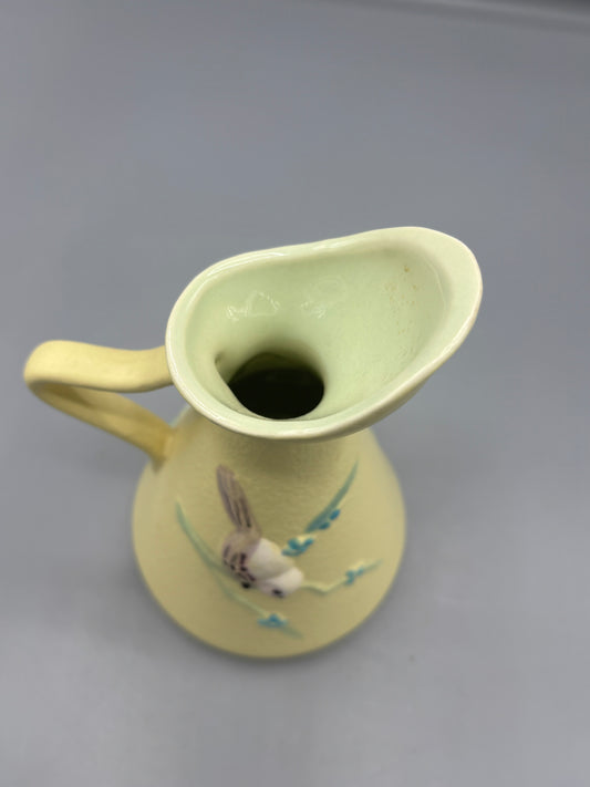 Yellow Hull art pottery Serenade pitcher