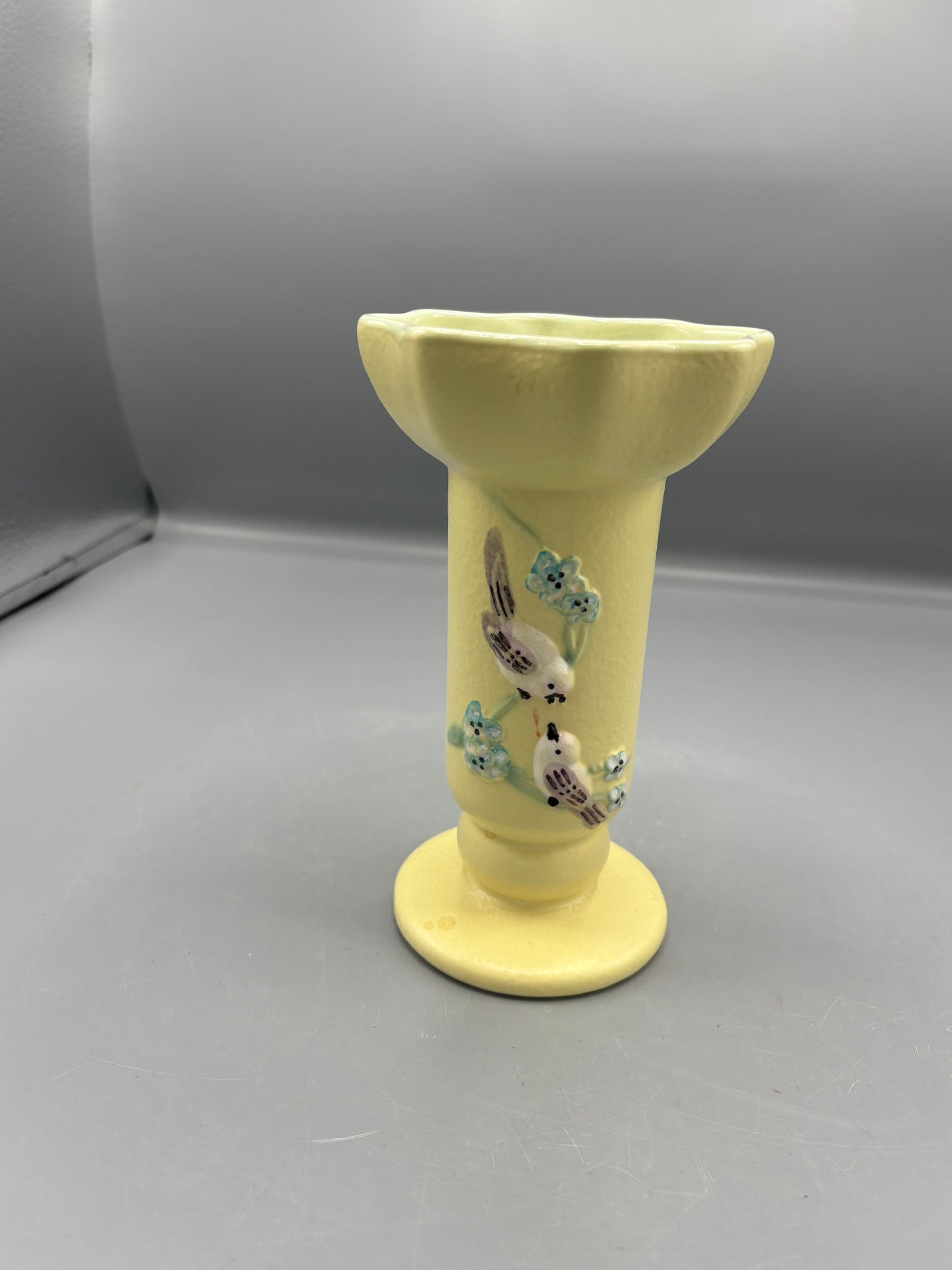 Yellow Hull art pottery vase