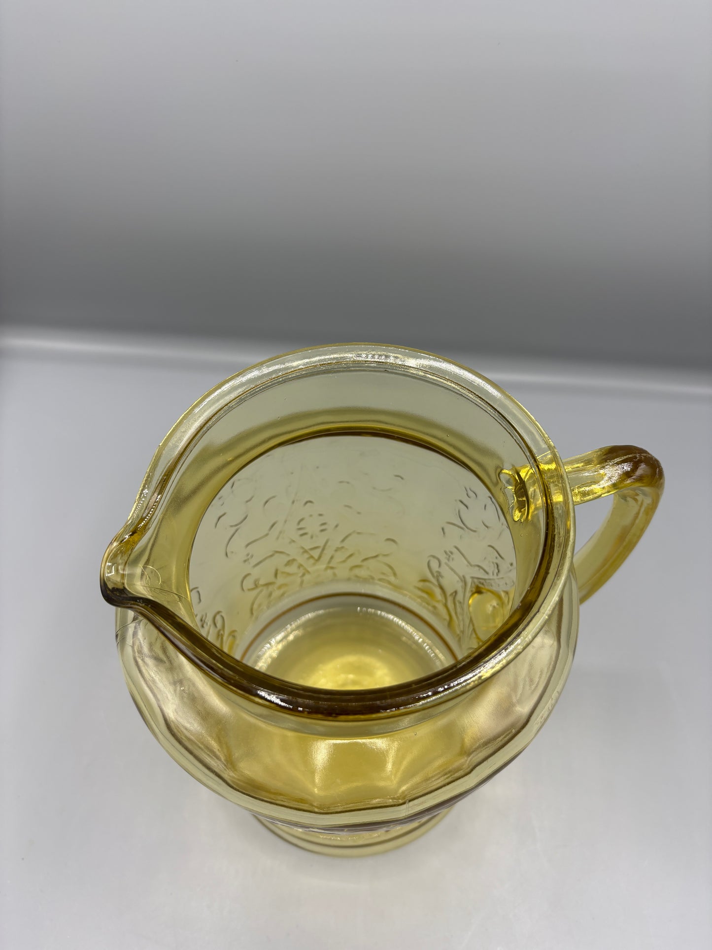 Amber glass Pitcher Amber Federal