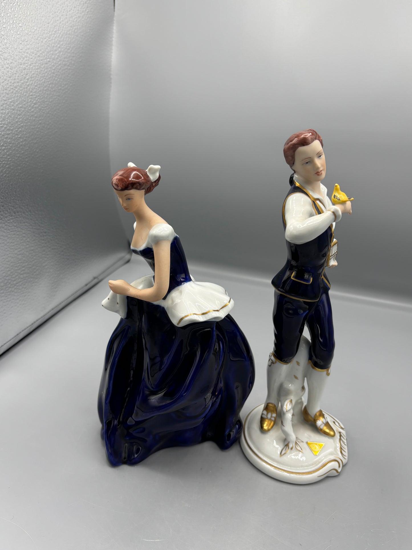 Pair of Royal Dux figures