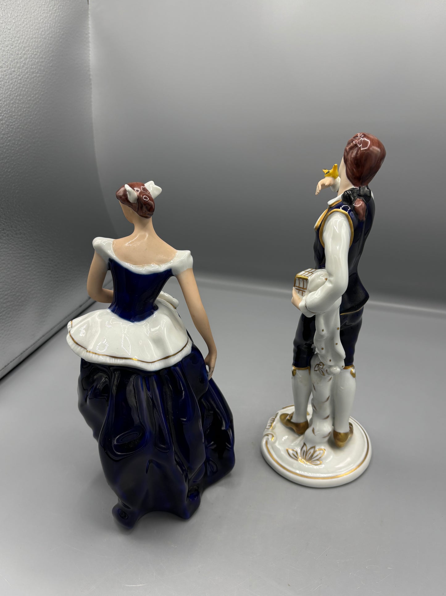 Pair of Royal Dux figures